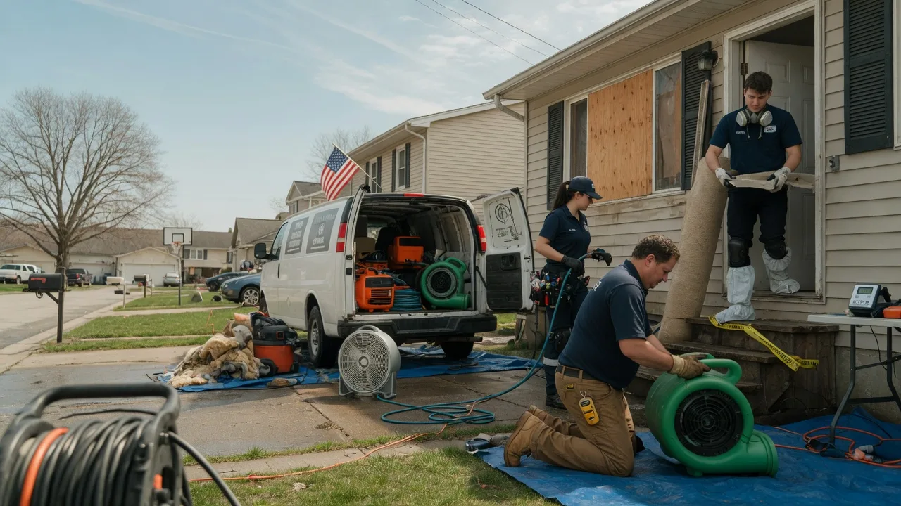 Water Damage Restoration in Petersburg, IL near me